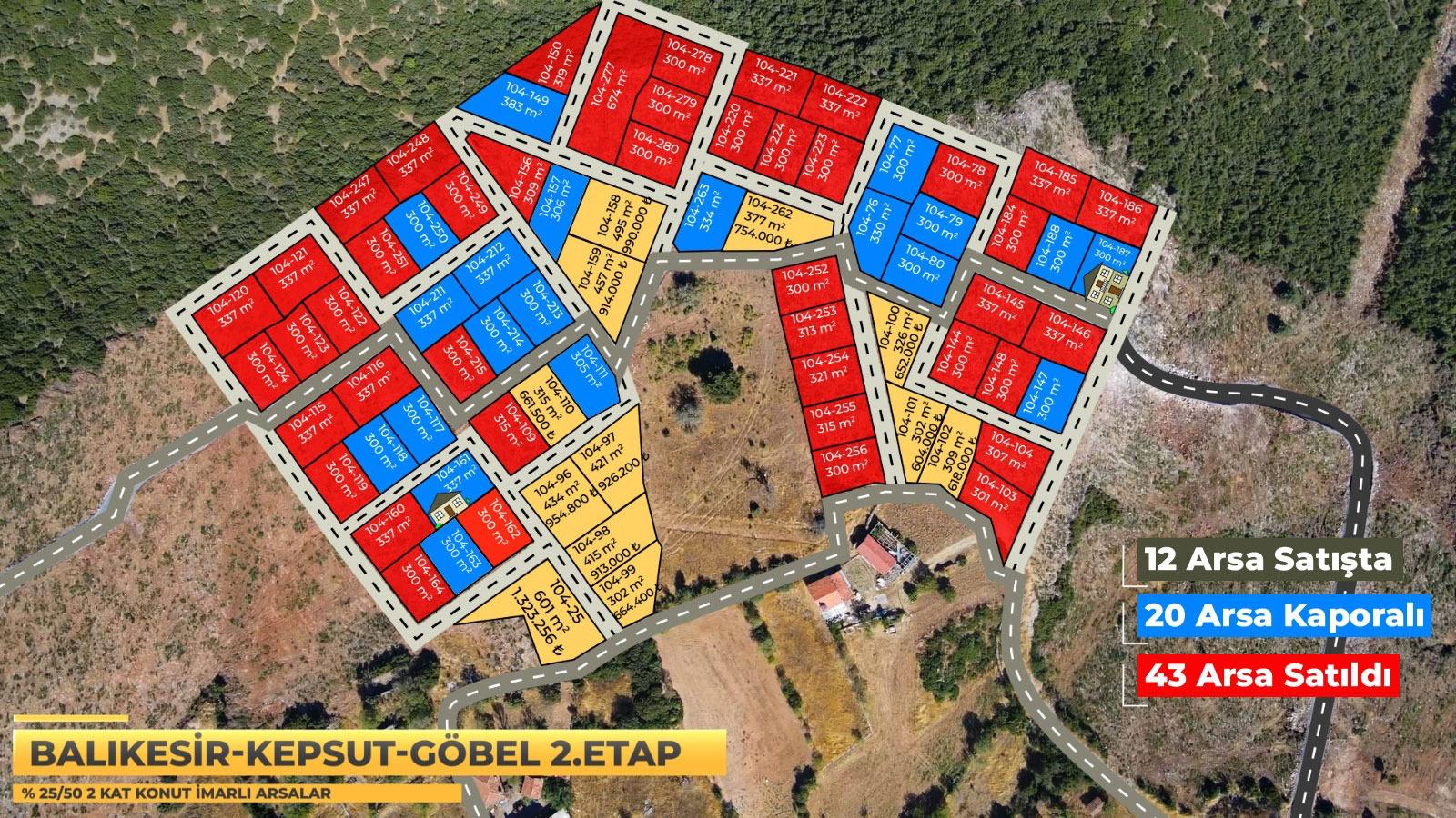 BALIKESİR -KEPSUT %50 İMARLI ARSALAR - Fotoğraf 2